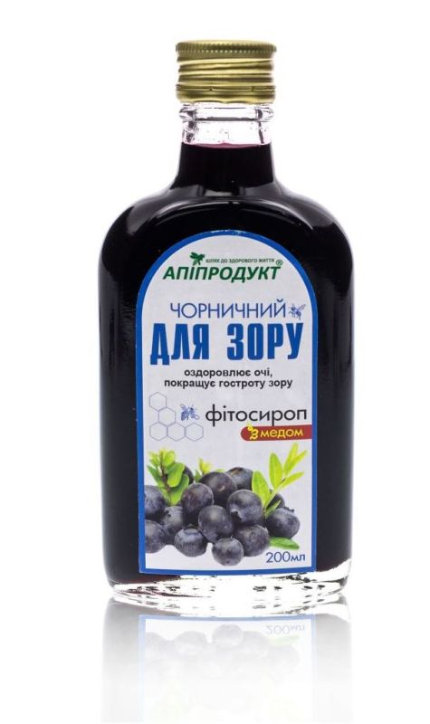Фітосироп з медом "Чорничний для зору" (200 мл)