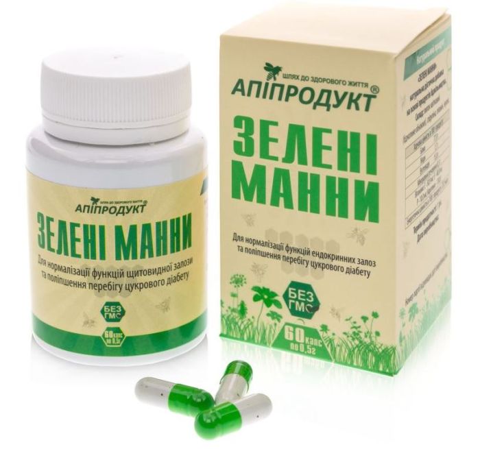 Зелені манни (60 капсул)